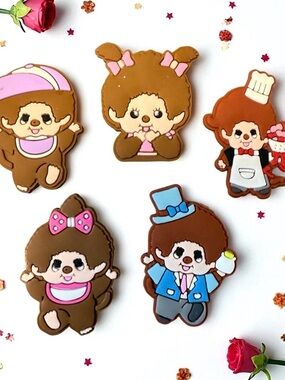 Cute Silicone Character, Flatback Charms 50ml mix lot